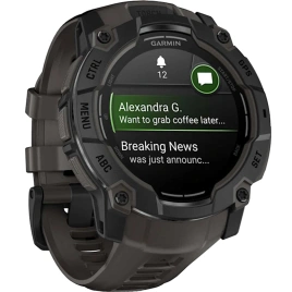 Смарт-часы Garmin Instinct 3 50mm Amoled Black with Charcoal Band (010-03020-00)