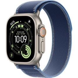Смарт-часы Apple Watch Ultra 3 (2025) 49mm Natural Titanium Case with Blue/Bright Blue Trail Loop M/L