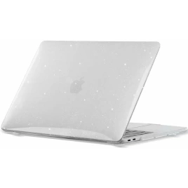 Чехол-накладка Gurdini Transparent для Macbook Neo 13 Сlear with Glitter