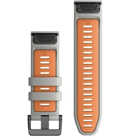 Ремешок Garmin QuickFit Silicone Watch Band 010-13281-02) 26mm Gray/Orange