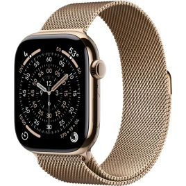 Смарт-часы Apple Watch Series 11 46mm Gold Titanium Case with Gold Milanese Loop M/L