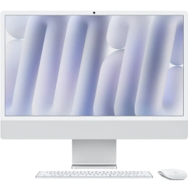 Моноблок Apple iMac (2024) 24 Retina 4.5K M4 8C CPU, 8C GPU/16GB/256Gb (MWUC3) Silver