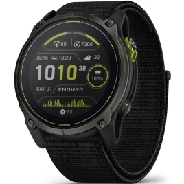 Смарт-часы Garmin Enduro 3 51mm (010-02751-01) Solar Sapphire Carbon Gray DLC Titanium/Black UltraFit Nylon Strap