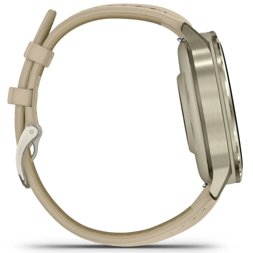 Смарт-часы Garmin Venu 4 41mm Lunar Gold with Bone Silicone Band and Light Sand Leather Band (010-03013-03) фото 4