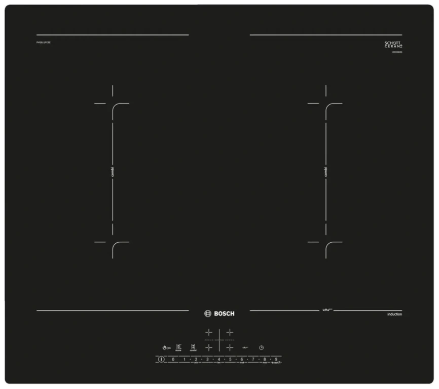 Индукционная варочная панель Bosch Serie 4 PVQ611FC5E Black фото 1