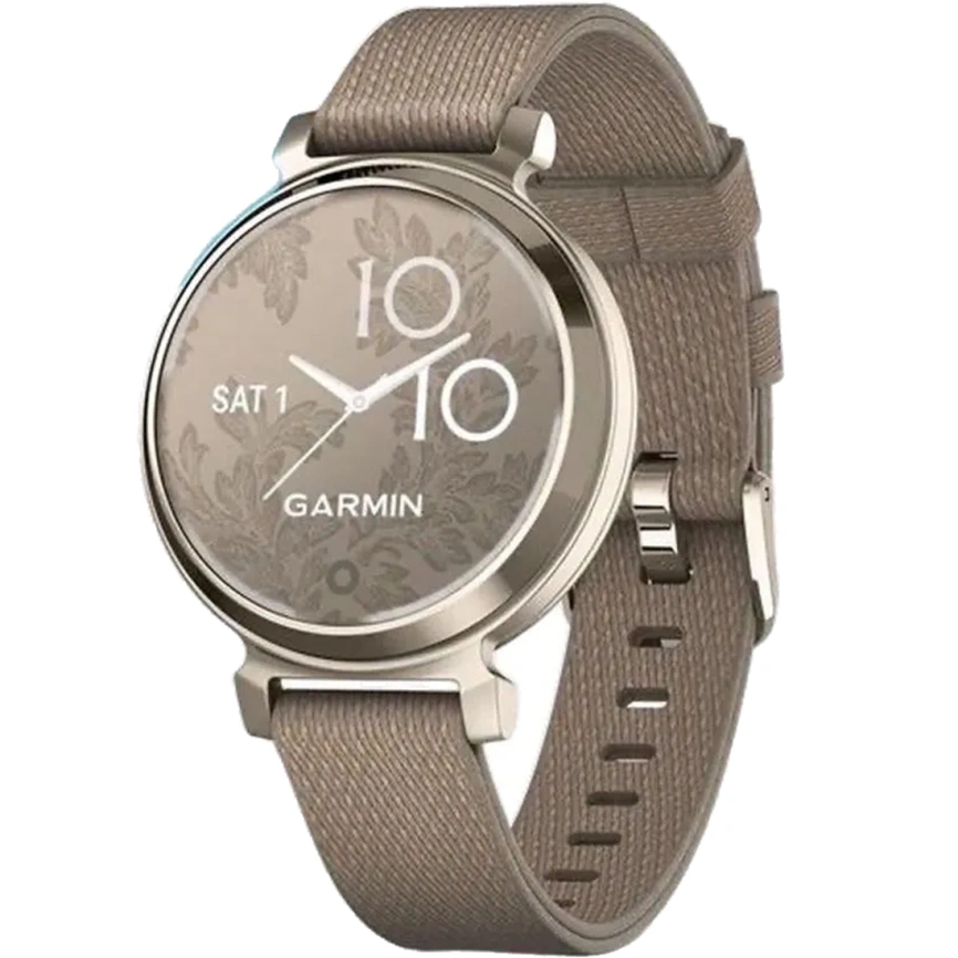 Смарт-часы Garmin Lily 2 Classic (010-02839-14) Classic Cream Gold/Coffee Nylon Band фото 1