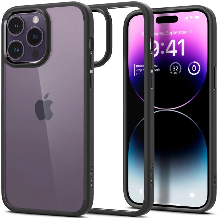 Чехол Spigen Ultra Hybrid для iPhone 14 Pro (ACS04961) Black фото 7