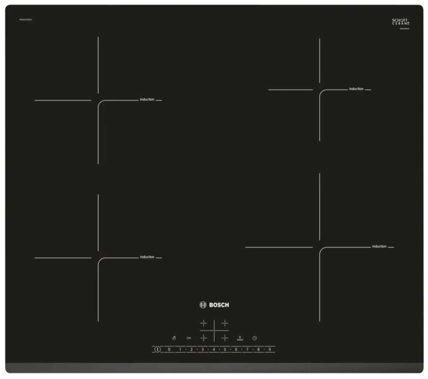 Индукционная варочная панель Bosch Serie 6 PIE631FB1E Black фото 1