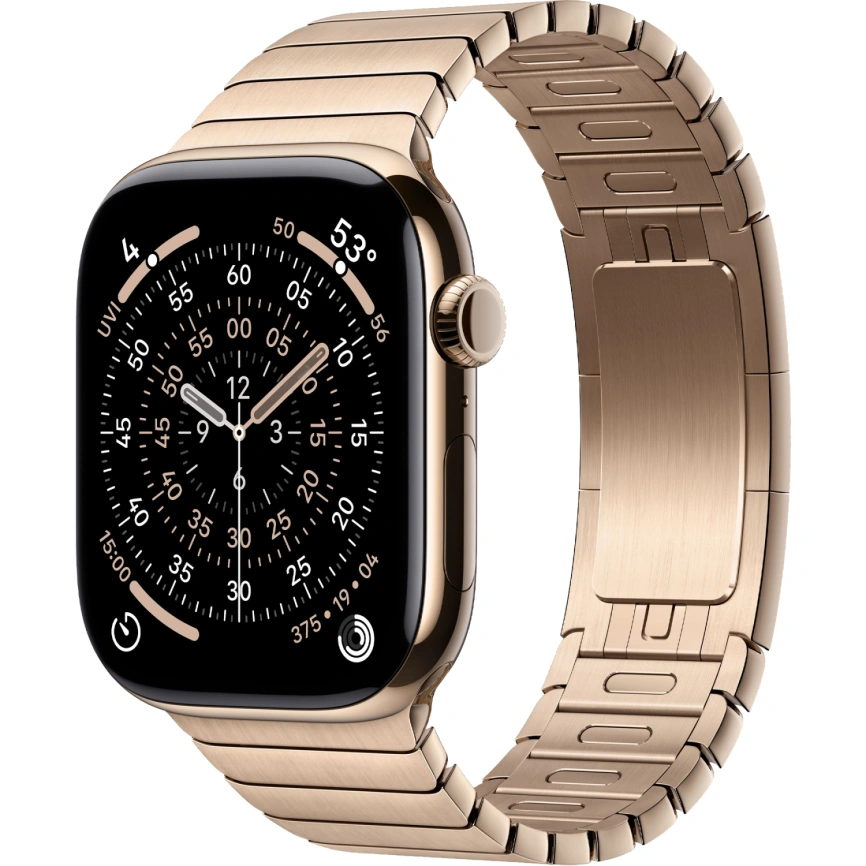 Смарт-часы Apple Watch Series 11 42mm Gold Titanium Case with Gold Link Bracelet фото 1