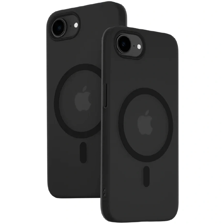 Чехол Gurdini Slim Series with MagSafe для iPhone 16e Black фото 1
