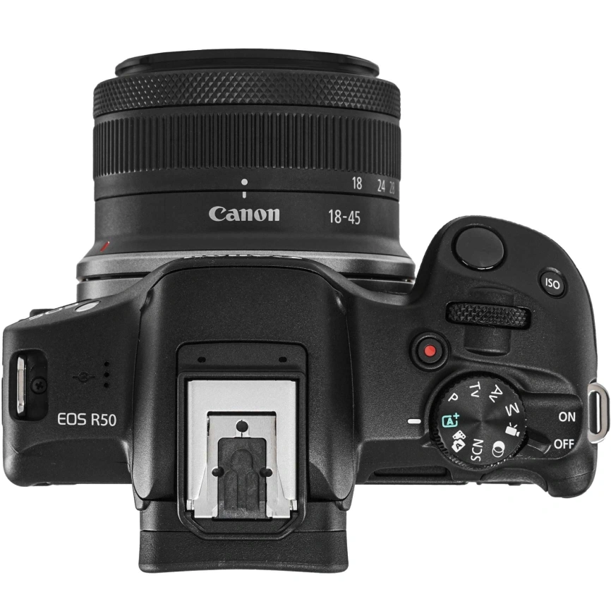 Фотоаппарат Canon EOS R50 Kit RF-S 18-45mm Black фото 5