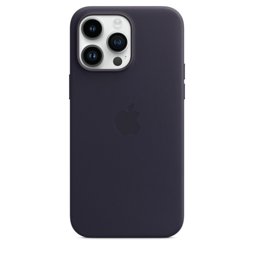 Кожаный чехол Apple MagSafe для iPhone 14 Pro Ink фото 4
