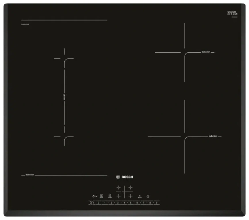 Индукционная варочная панель Bosch Serie 6 PVS611FB5E Black фото 1