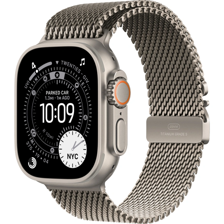 Смарт-часы Apple Watch Ultra 3 (2025) 49mm Natural Titanium Case with Natural Titanium Milanese Loop M фото 1
