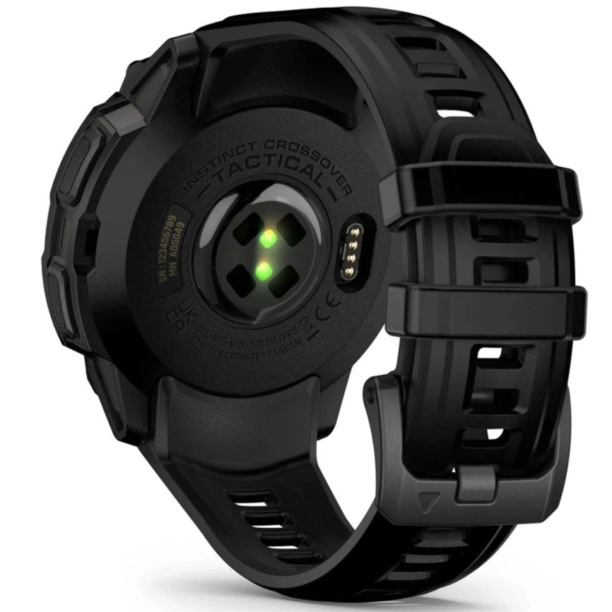Смарт-часы Garmin Instinct Crossover Amoled 47mm Tactical Black Band (010-03398-02) фото 2