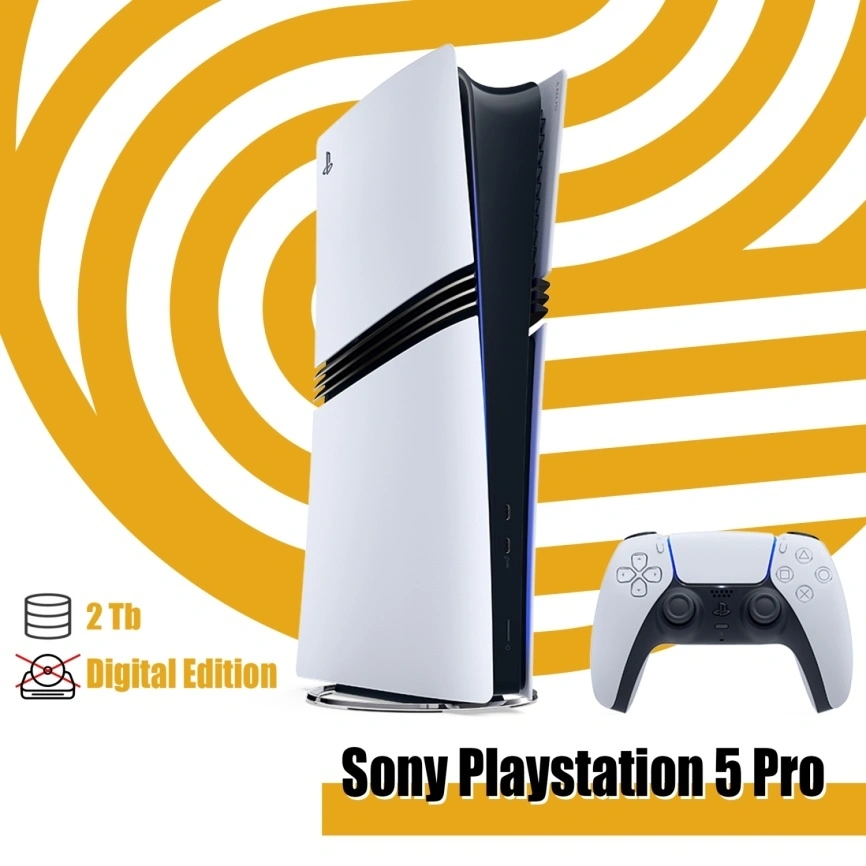 Игровая приставка Sony PlayStation 5 Pro Digital edition (CFI - 71XX) 2TB White фото 1