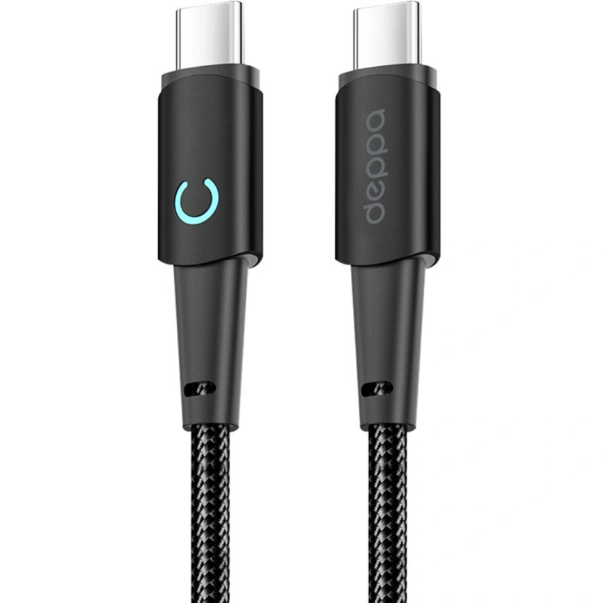 Кабель Deppa USB-C/USB-C 1,5m Black (72524) фото 1