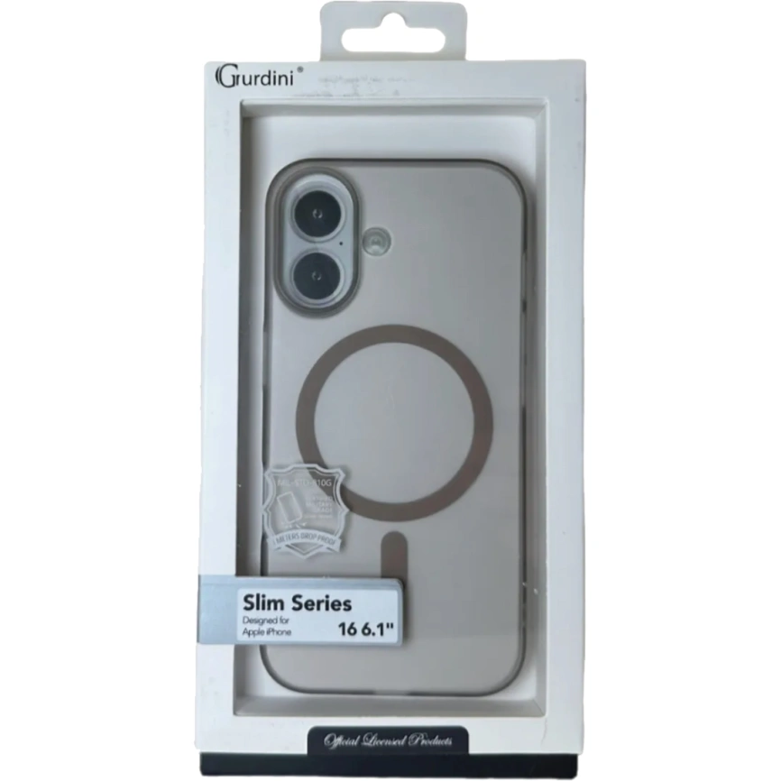 Чехол Gurdini Slim Series with MagSafe для iPhone 16 Desert фото 2
