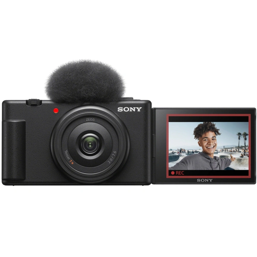 Компактный фотоаппарат Sony ZV-1F Black фото 1