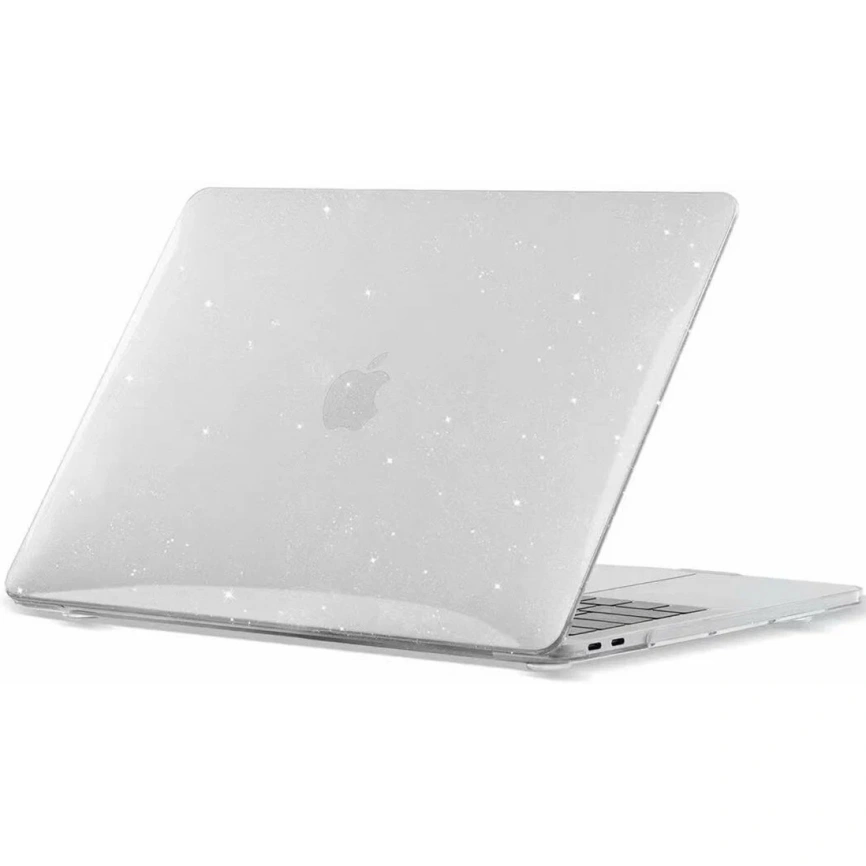 Чехол-накладка Gurdini Transparent для Macbook Neo 13 Сlear with Glitter фото 1