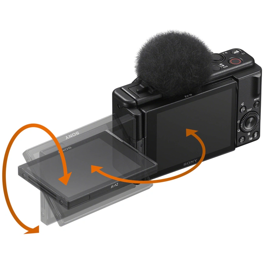 Компактный фотоаппарат Sony ZV-1F Black фото 2