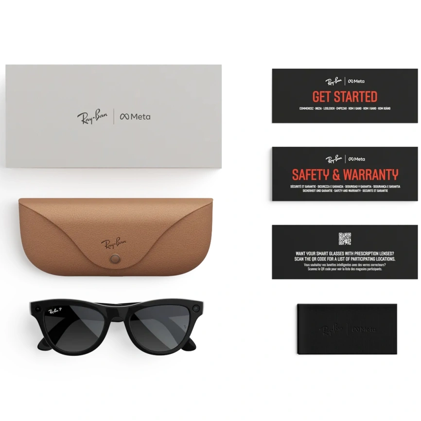 Умные очки Ray-Ban Skyler (Gen 2) Shiny Black/Polar (RW4014) M Gradient Graphite фото 5