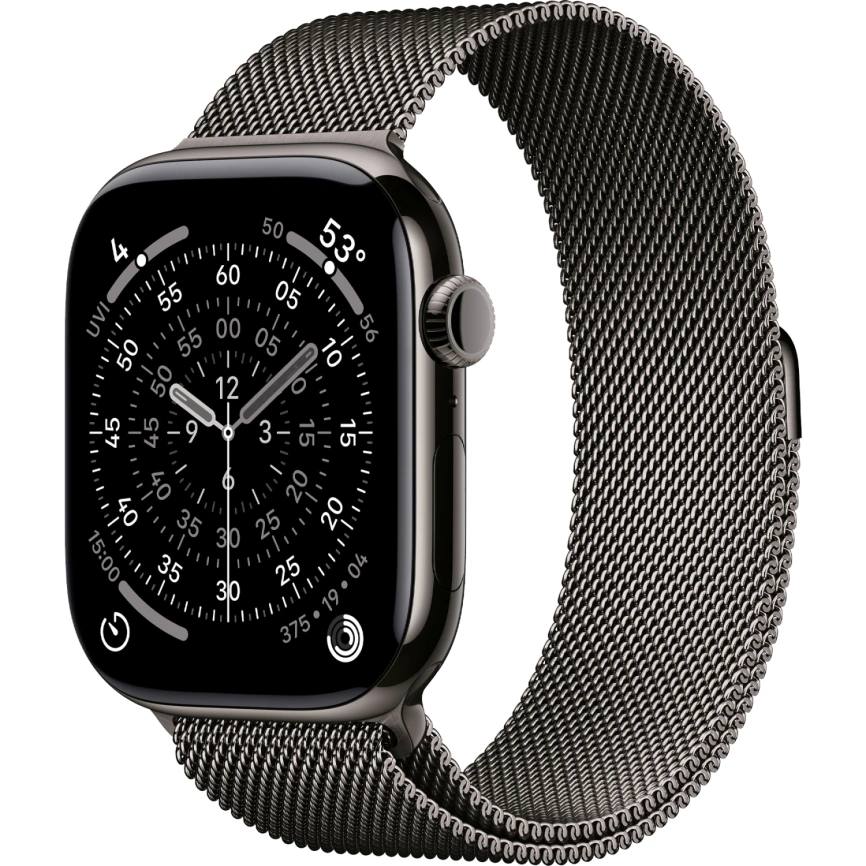Смарт-часы Apple Watch Series 11 42mm Slate Titanium Case with Slate Milanese Loop фото 1