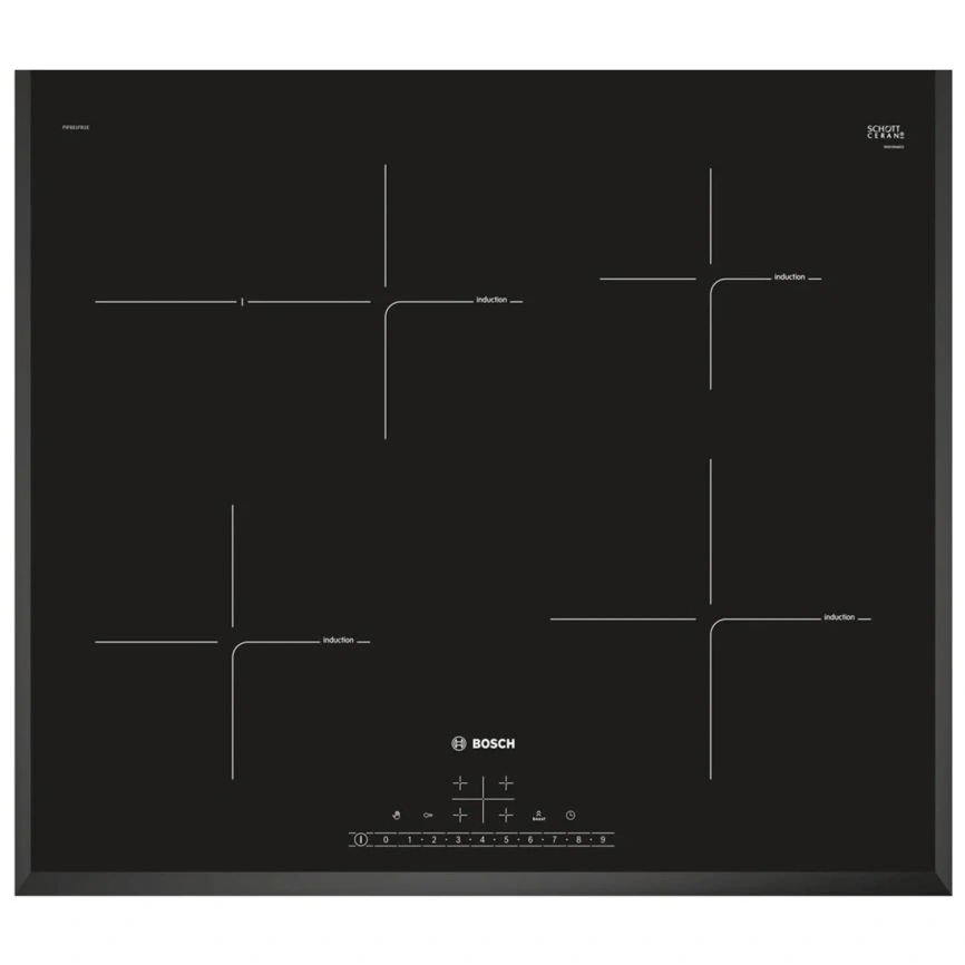 Индукционная варочная панель Bosch Serie 6 PIF651FB1E Black фото 1