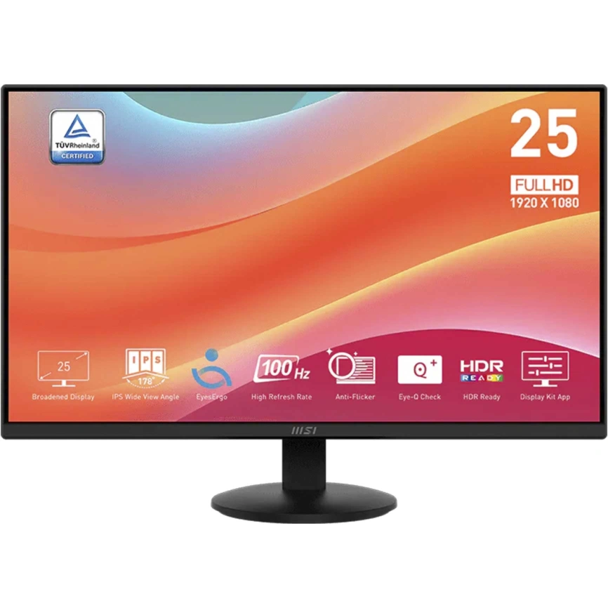 Монитор MSI 25" PRO MP252L IPS Black фото 1