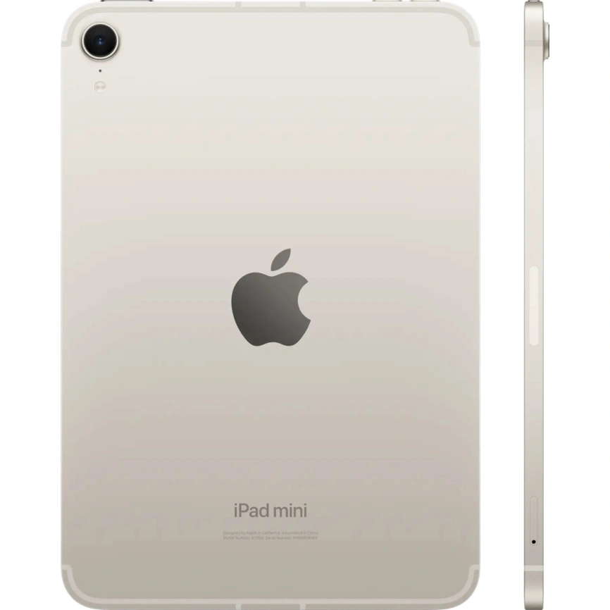 Планшет Apple iPad Mini (2024) Wi-Fi + Cellular 128gb Starlight фото 2
