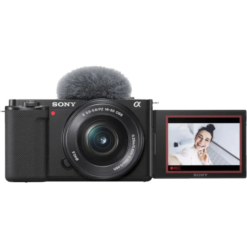 Фотоаппарат со сменной оптикой Sony Alpha ZV-E10 Kit 16-50mm Black фото 1