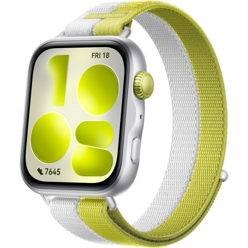 Смарт-часы Huawei Watch Fit 5 Green-Grey Nylon Strap/Silver (55020HUB) фото 1