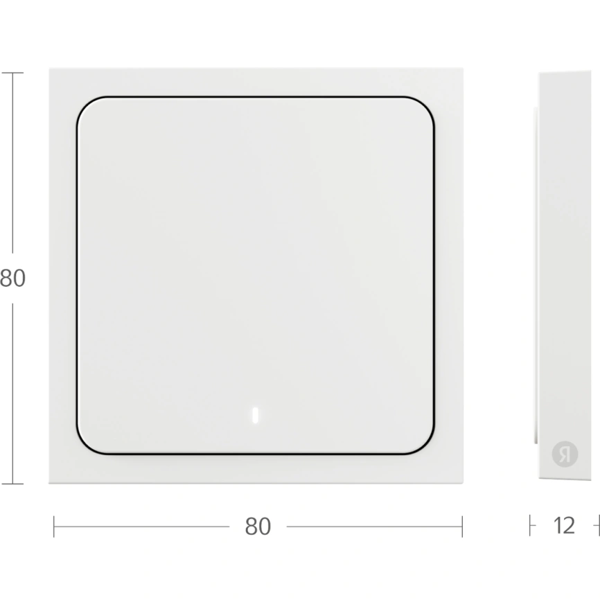 Умный выключатель Яндекс, 1 клавиша беспроводной Яндекс Zigbee (YNDX-00534) White (Белый) фото 4