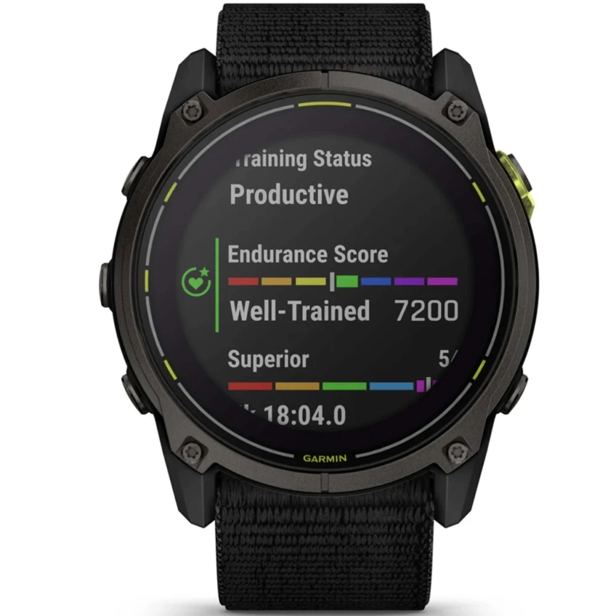 Смарт-часы Garmin Enduro 3 51mm (010-02751-01) Solar Sapphire Carbon Gray DLC Titanium/Black UltraFit Nylon Strap фото 6