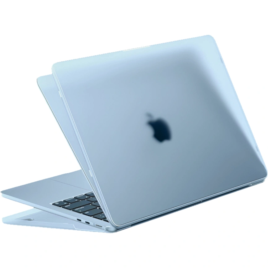 Чехол-накладка Gurdini Transparent для Macbook Air 13 Ultra Slim Case Sand Sky Blue фото 1