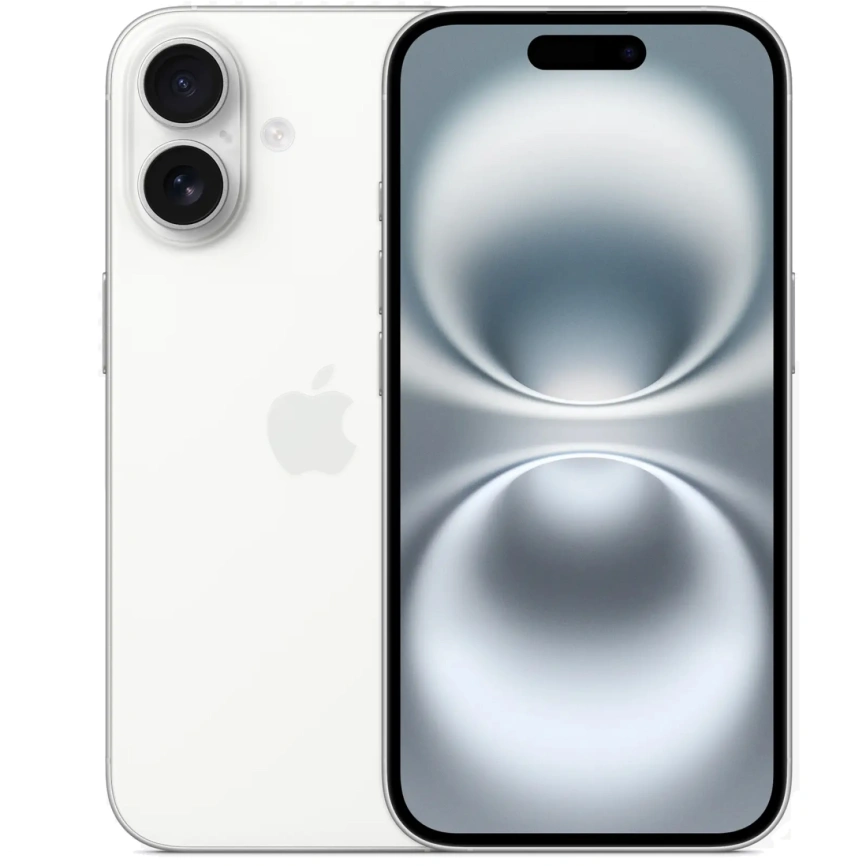 Смартфон Apple iPhone 16 128Gb nano Sim + eSim White фото 1