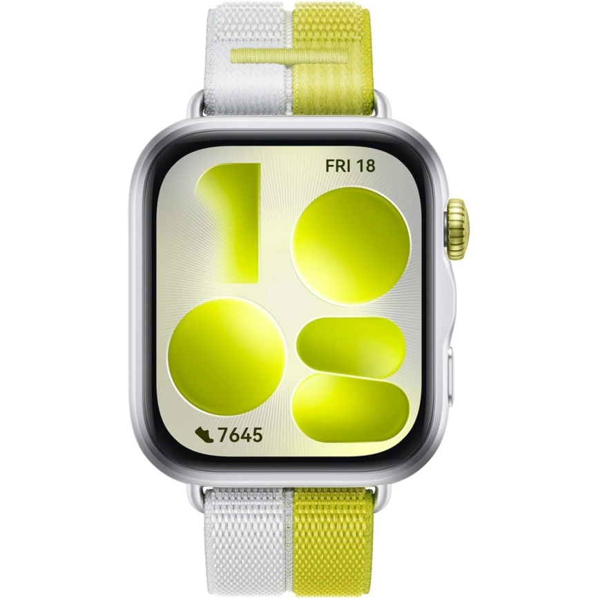 Смарт-часы Huawei Watch Fit 5 Green-Grey Nylon Strap/Silver (55020HUB) фото 6