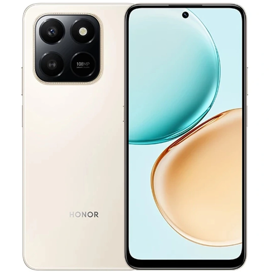 Смартфон Honor X7d 8/256Gb Desert Gold фото 1
