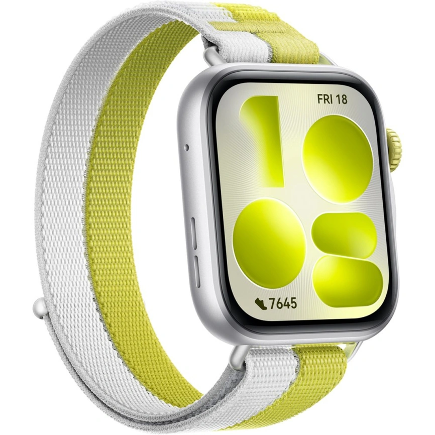 Смарт-часы Huawei Watch Fit 5 Green-Grey Nylon Strap/Silver (55020HUB) фото 3