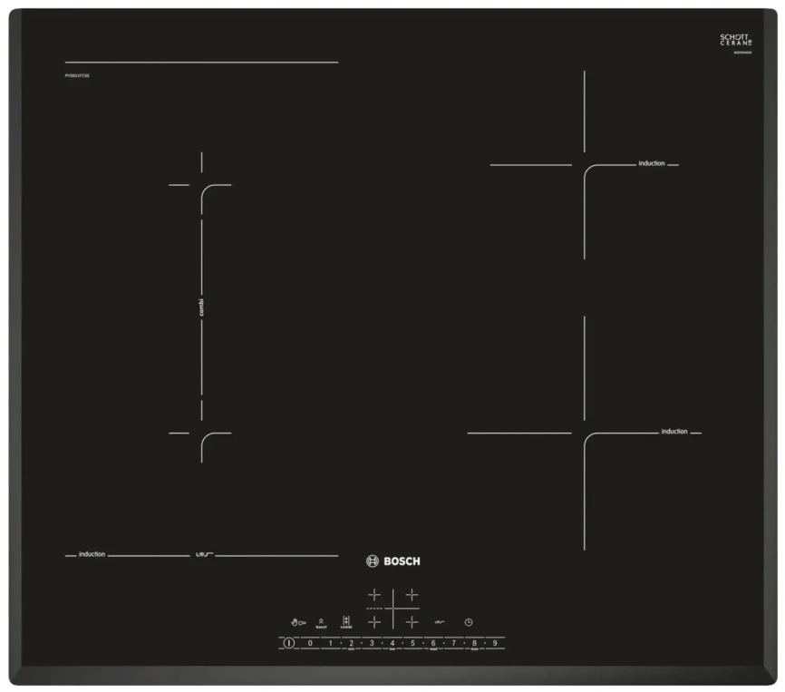 Индукционная варочная панель Bosch Serie 6 PVS651FC5E Black фото 1