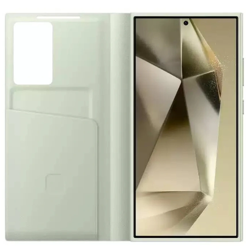 Чехол-книжка Samsung Smart View Wallet Case для S24 Ultra Light Green фото 2