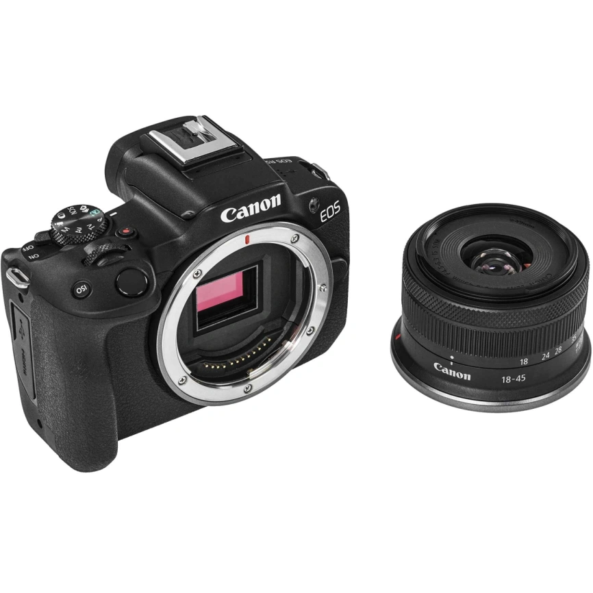 Фотоаппарат Canon EOS R50 Kit RF-S 18-45mm Black фото 3