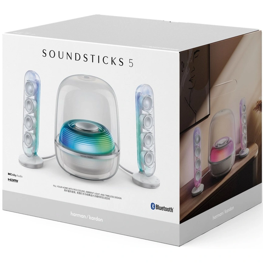 Беспроводная акустика Harman/Kardon SoundSticks 5 White фото 9