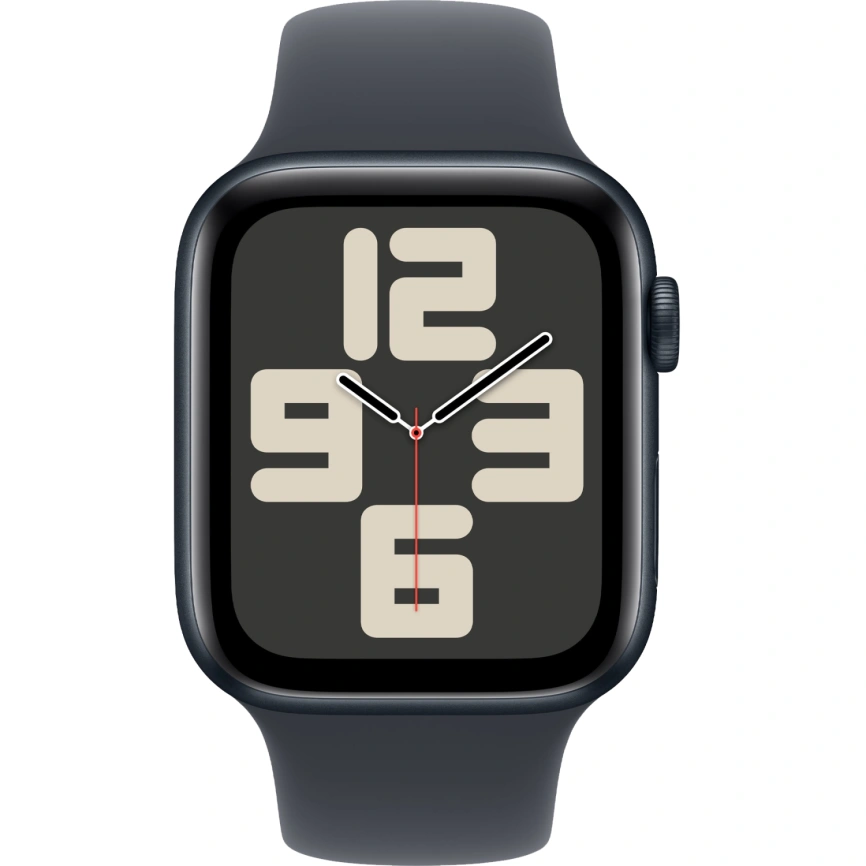 Смарт-часы Apple Watch SE (2024) 44mm Midnight Aluminium Case with Midnight Sport Band S/M (MXEJ3) фото 3