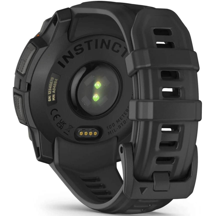 Смарт-часы Garmin Instinct 3 45mm Solar Black with Black Band (010-02934-00) фото 4