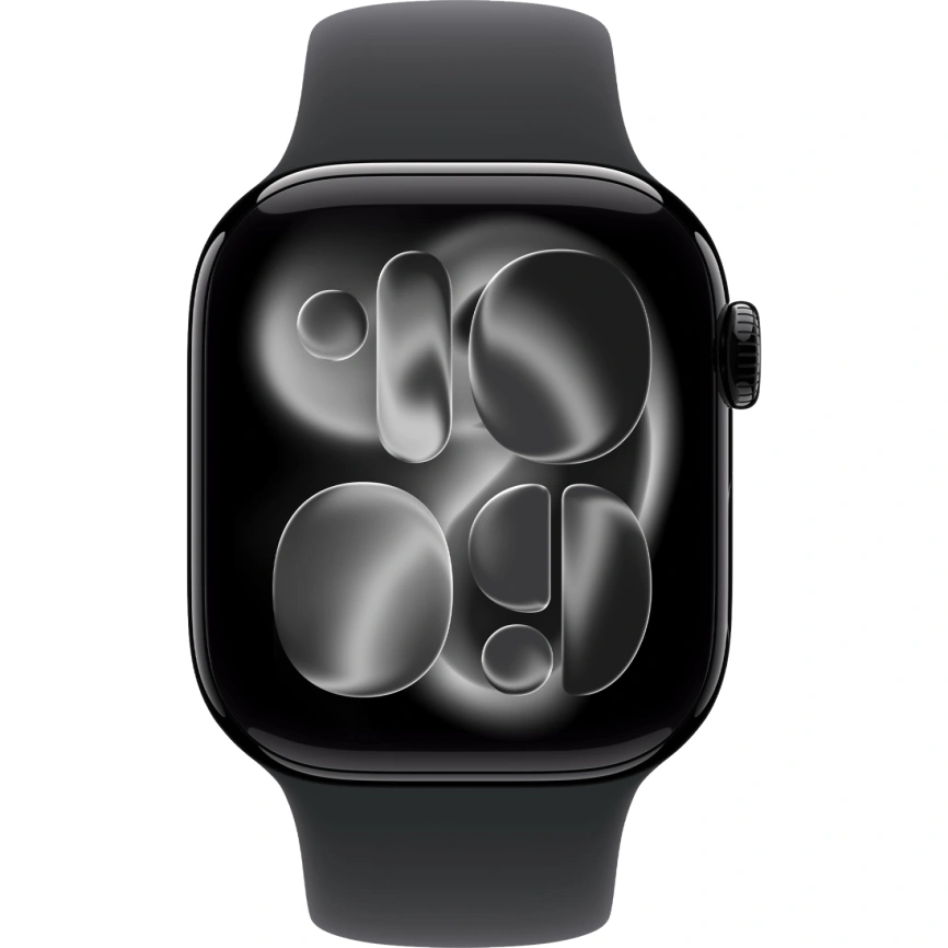 Смарт-часы Apple Watch Series 11 46mm Jet Black Aluminium Case with Black Sport Band M/L фото 3