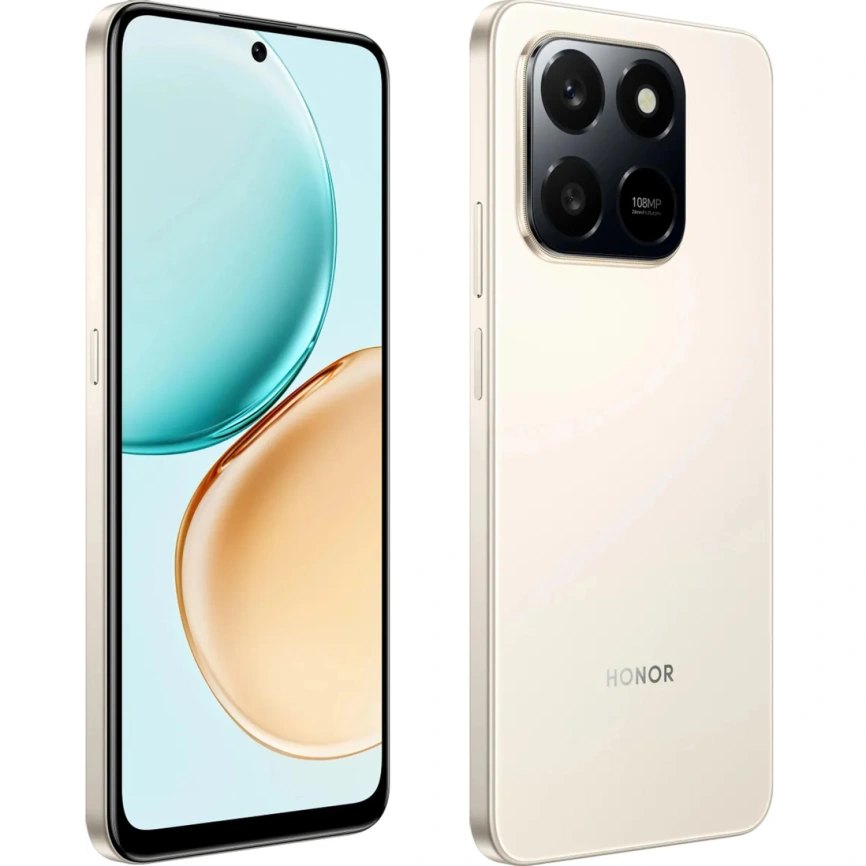 Смартфон Honor X7d 8/256Gb Desert Gold фото 4