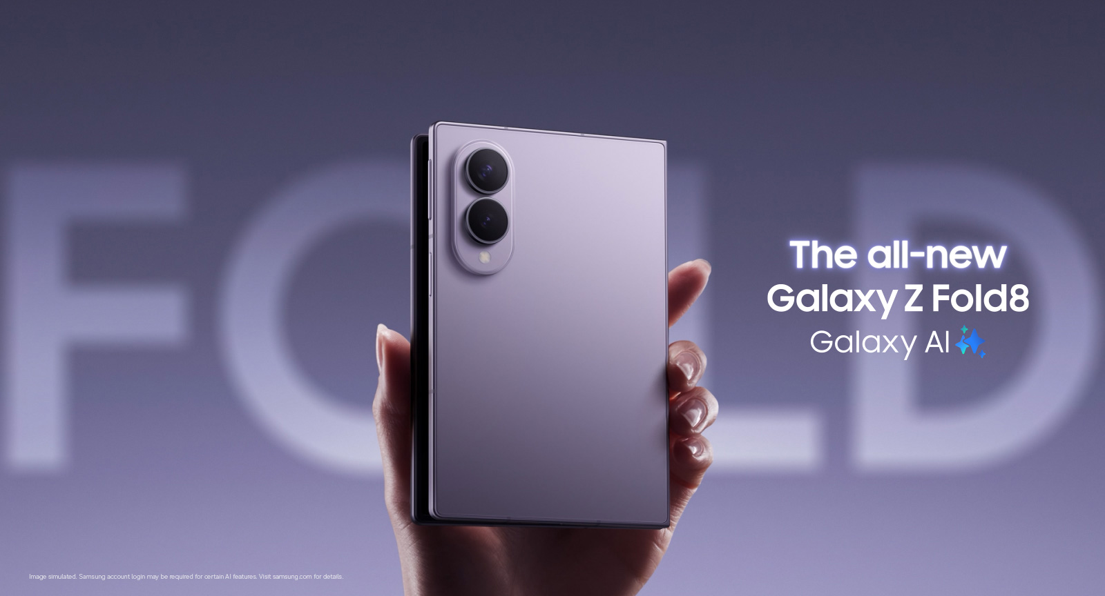 GALAXY Z FOLD8: САМЫЙ ЛЁГКИЙ СКЛАДНОЙ СМАРТФОН SAMSUNG